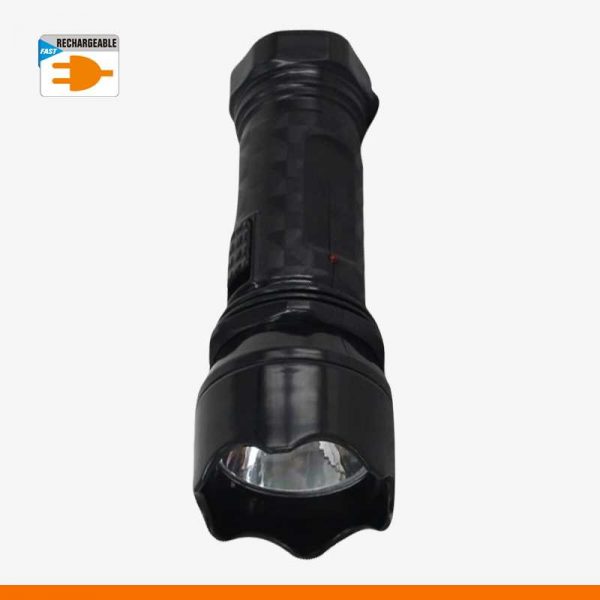 Lontor Rechargeable Torch Light Black – ACCERON